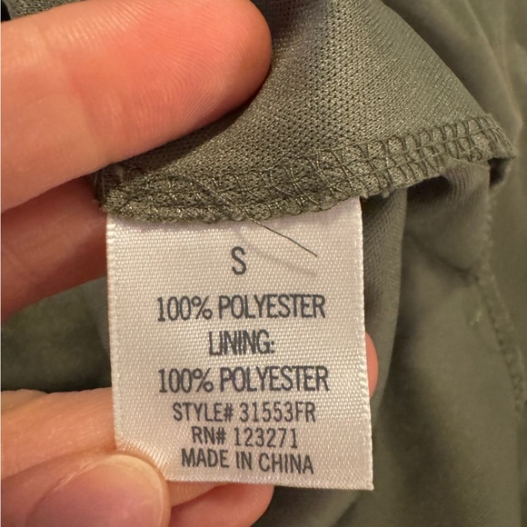 Blue Rain  Olive Green Sleeveless Dress - Picture 3 of 7